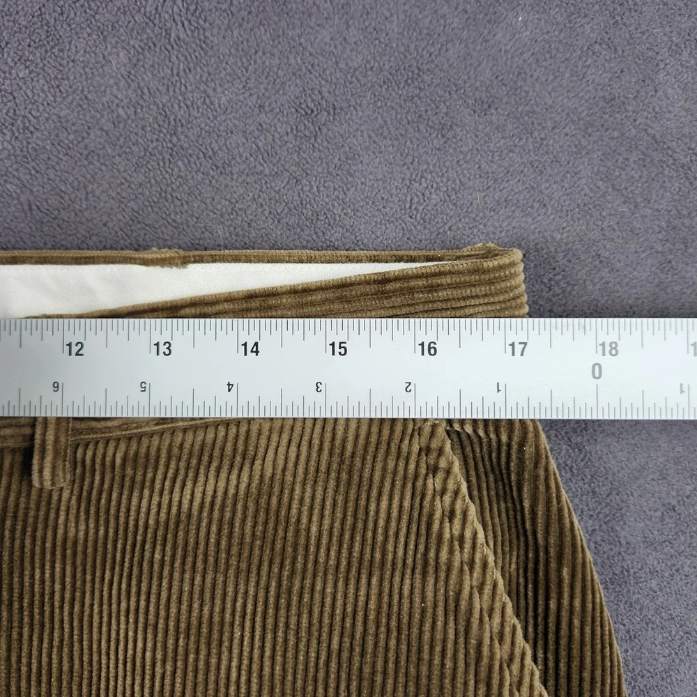 Vintage Polo Ralph‎ Lauren Corduroy Pants Mens 34x34 Brown Straight Leg Cotton - Picture 6 of 10